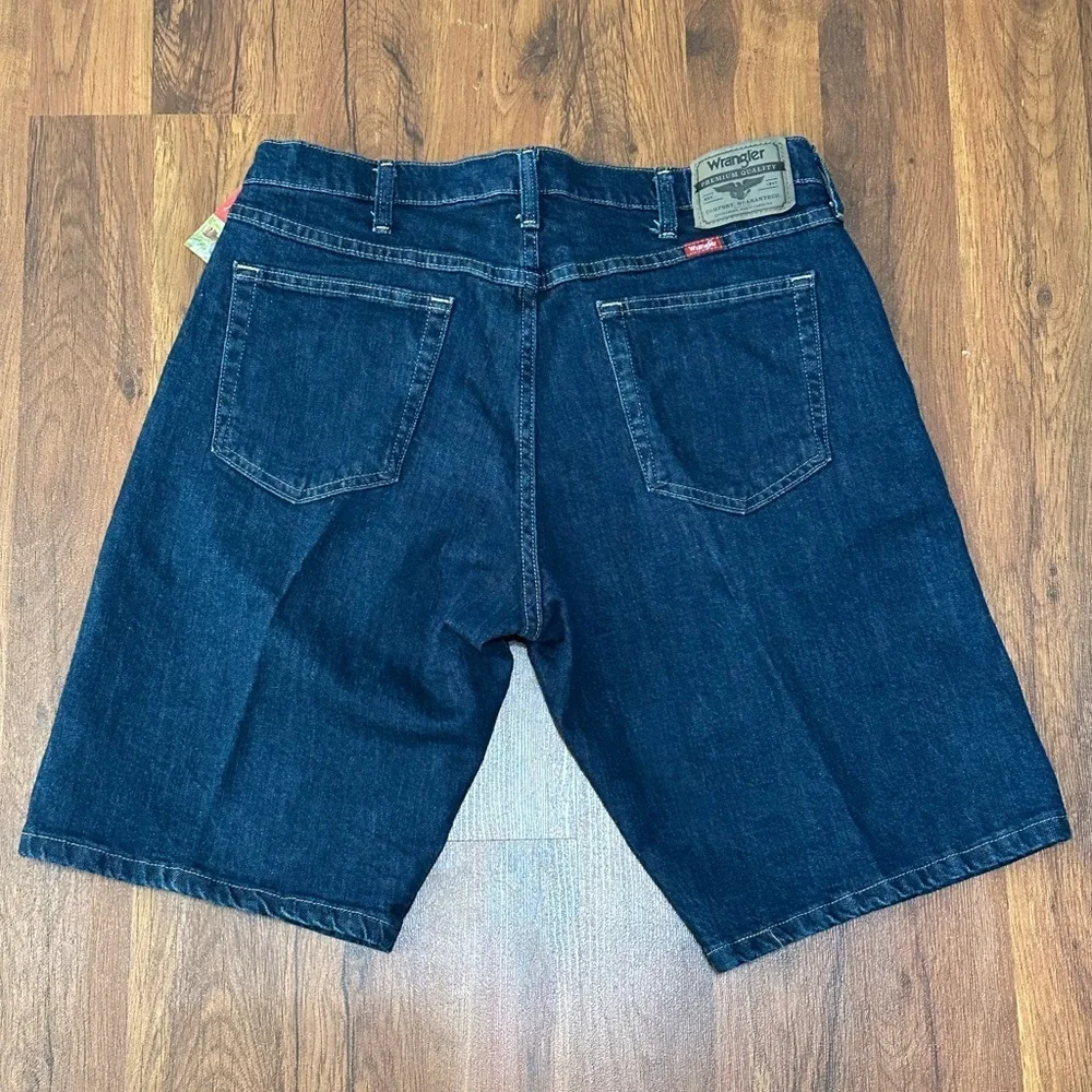 Wrangler Dark Blue Jean Shorts for Men